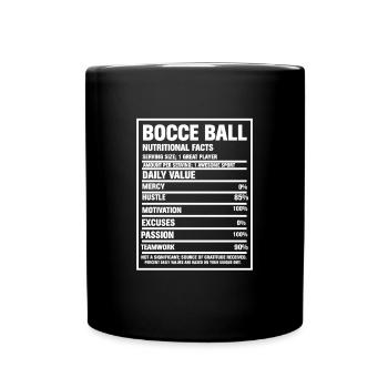 Joueur de pétanque - Mug uni - noir - Devant