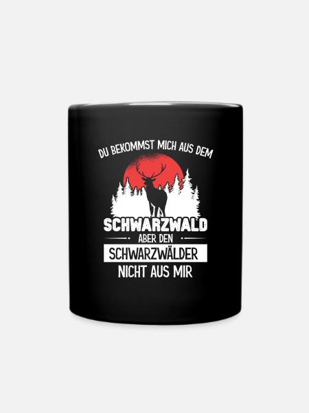 Schwarzwälder in mir Schwarzwald - Tasse einfarbig - Schwarz
