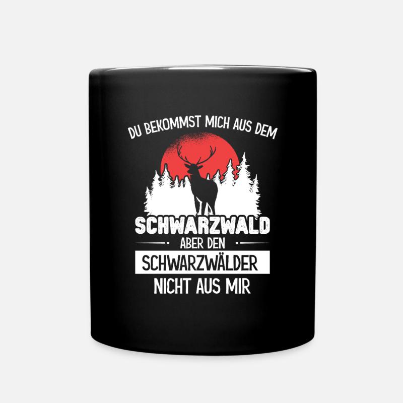 Schwarzwälder in mir Schwarzwald - Tasse einfarbig - Schwarz