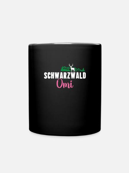 Schwarzwälder Trachten Schwarzwald Oma - Tasse einfarbig - Schwarz