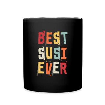 Meilleur Susi jamais rétro Prénom Texte Disant - Mug uni - noir - Devant