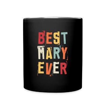 La meilleure Mary jamais rétro Prénom Texte disant - Mug uni - noir - Devant