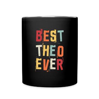 Meilleur Theo Ever Retro Prénom Texte Dire - Mug uni - noir - Devant