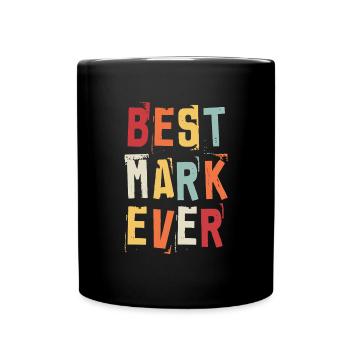Meilleure marque jamais rétro Prénom Texte disant - Mug uni - noir - Devant