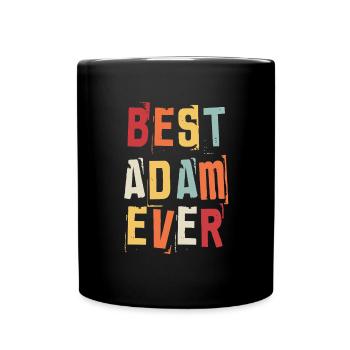 Meilleur Adam Jamais Rétro Prénom Texte Disant - Mug uni - noir - Devant