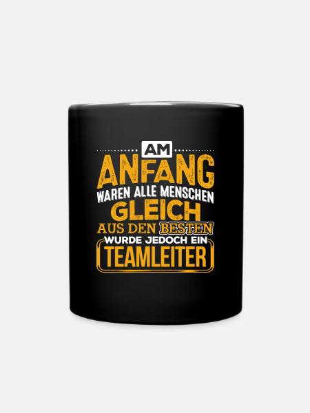 TEAMLEITER - Der Beste - Tasse einfarbig - Schwarz