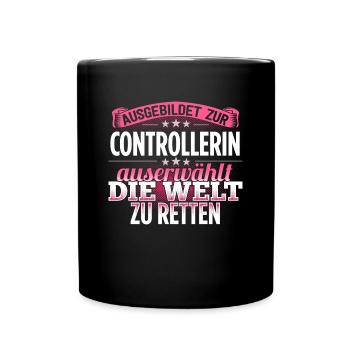 CONTROLLERIN - Die Auserwählte - Tasse einfarbig - Schwarz - Vorne