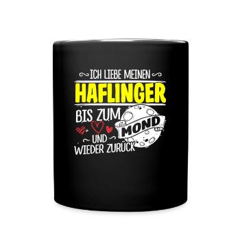 HAFLINGER - Mond - Tasse einfarbig - Schwarz - Vorne
