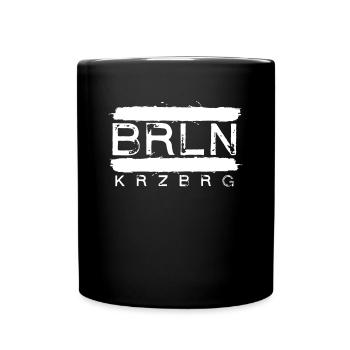 Berlin Kreuzberg Vintage Design - Tasse einfarbig - Schwarz - Vorne