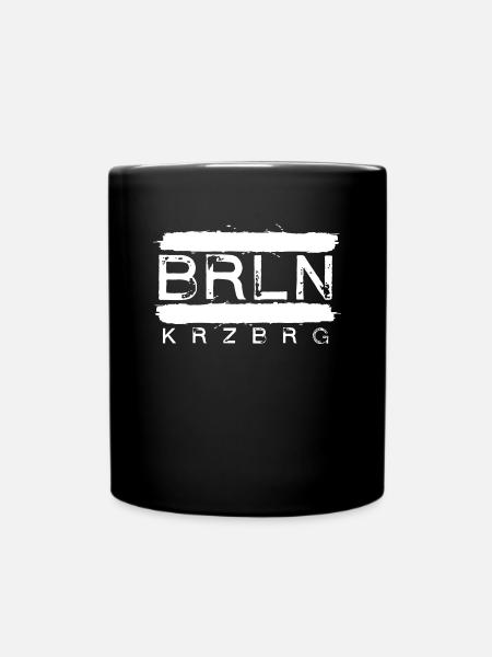 Berlin Kreuzberg Vintage Design - Tasse einfarbig - Schwarz