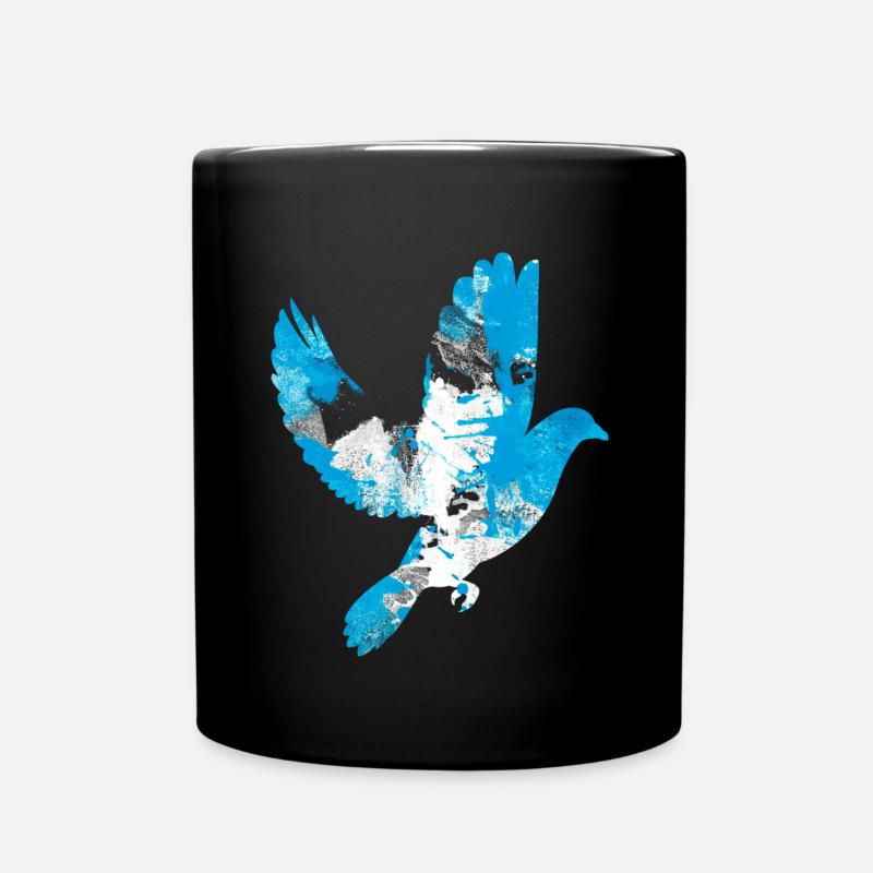 bayrische Friedenstaube - Tasse einfarbig - Schwarz