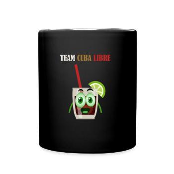 Team Cuba Libre Cola Rum Funny Couple (Part 1) - Full Colour Mug - black - Front