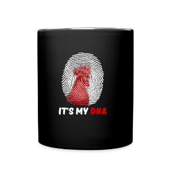 Hühnchen - Tasse einfarbig - Schwarz - Vorne
