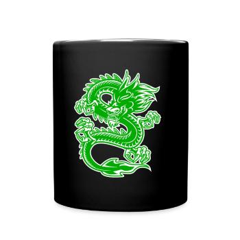 Idée de cadeau de reptiles Dragon Fantasy Asia Asie - Mug uni - noir - Devant