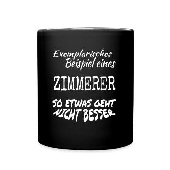 Zimmerer - Tasse einfarbig - Schwarz - Vorne