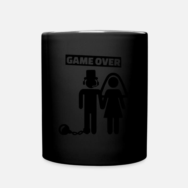 Gamer Heiratet - Tasse einfarbig - Schwarz