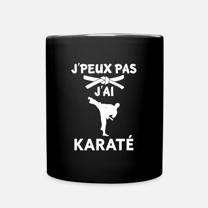 ICH KANN NICHT KARATE HABEN. - Tasse einfarbig - Schwarz