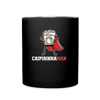 Cocktail Superhero Caipirinha Lime Bar - Full Colour Mug - black - Front