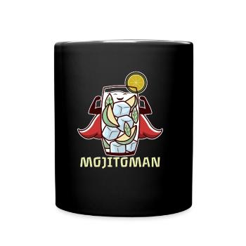 Cocktail Superhero Mojito Lime Group Bar - Mug uni - noir - Devant