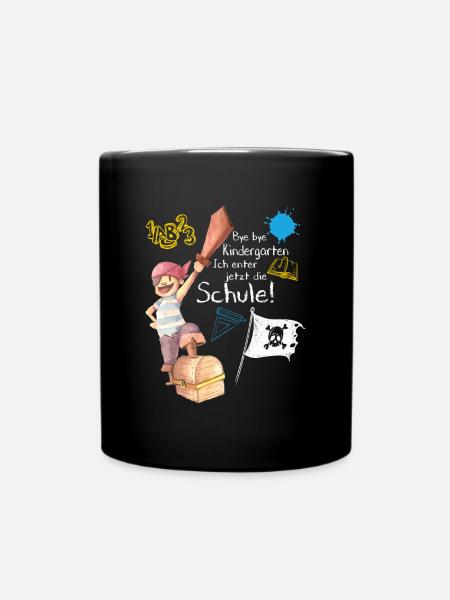 Pirat: Ich enter jetzt die Schule - Erste Klasse - Tasse einfarbig - Schwarz