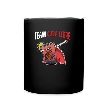 Cocktail Team Cuba Libre Longdrink Gruppe - Tasse einfarbig - Schwarz - Vorne