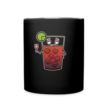 Cocktail Lime Drink Boire le week-end - Mug uni - noir - Devant