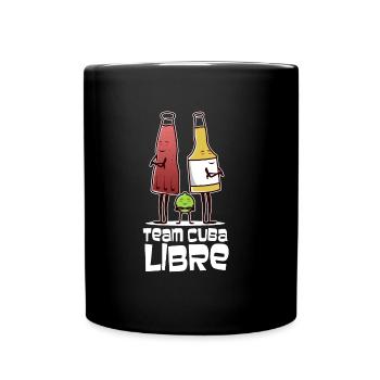 Cocktail Team Cuba Libre - Tasse einfarbig - Schwarz - Vorne