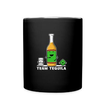 Team tequila group salt lemon - Mug uni - noir - Devant