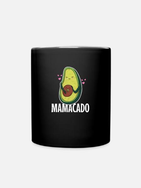 Mamacado – Funny gift for expectant mothers - Full Colour Mug - black