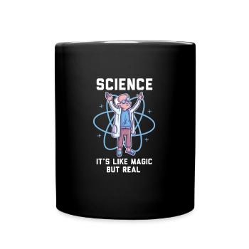 La science : la vraie magie de la vie - Mug uni - noir - Devant