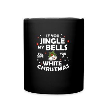 Weihnachtsspaß Jingle My Bells für Erwachsene - Tasse einfarbig - Schwarz - Vorne