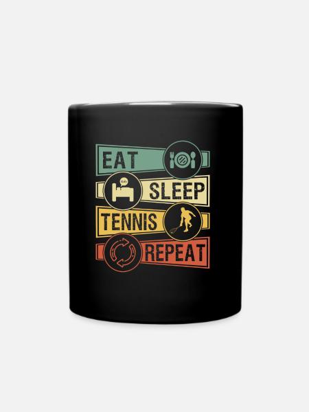 Tennis - Mug uni - noir