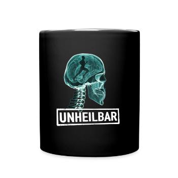 Unheilbar Läufer – Marathon- und Laufbegeisterte - Tasse einfarbig - Schwarz - Vorne