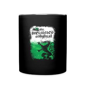 Steirisches Original – Authentisch und Stolz - Tasse einfarbig - Schwarz - Vorne