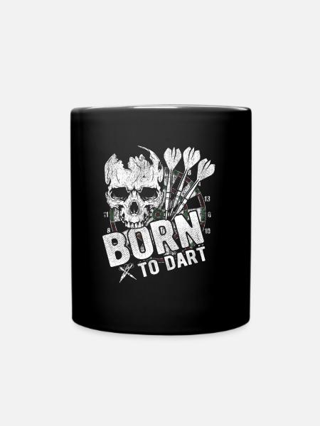 Born to Dart – Perfection with every throw - Full Colour Mug - black