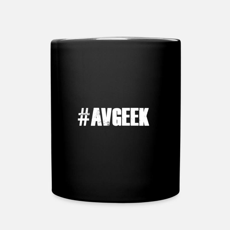 #AVGeek – La passion du pilote d’aviation - Mug uni - noir