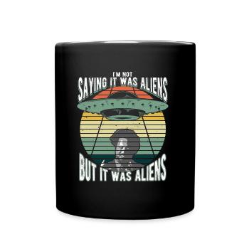 Mystère extraterrestre humoristique pour la science-fiction - Mug uni - noir - Devant