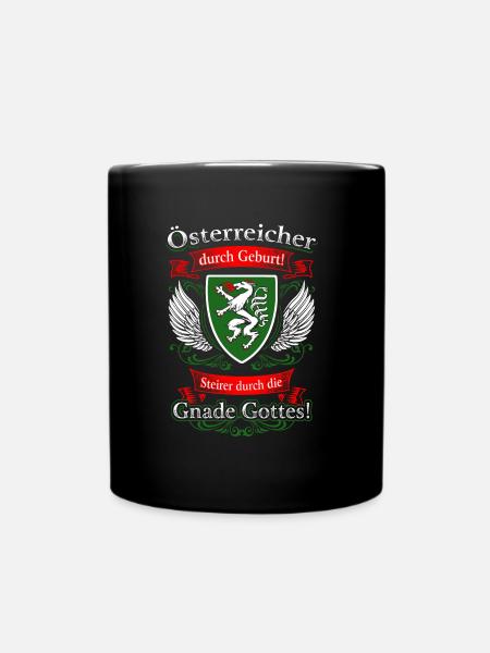 Steirer Durch Die Gnade Gottes Geschenkidee Stolz - Tasse einfarbig - Schwarz
