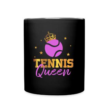 Tennis Queen Tennis Player Sportswoman cadeau - Mug uni - noir - Devant