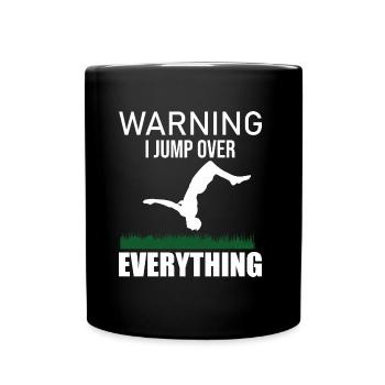 Stuntman I do my all own Stunts Fun Design Gift - Full Colour Mug - black - Front