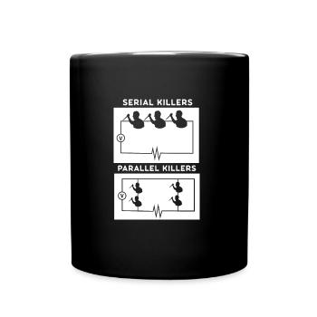 Fun circuit for electricians and engineers - Full Colour Mug - black - Front