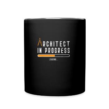 Architecte en cours pour un architecte - Mug uni - noir - Devant
