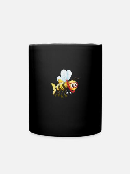 Kalifornischer Hummel Fisch - Tasse einfarbig - Schwarz