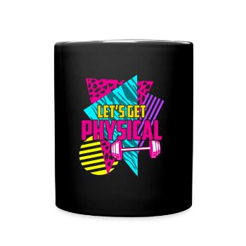 Obtenons un entraînement rétro vintage physique des années 80 - Mug uni - noir - Devant
