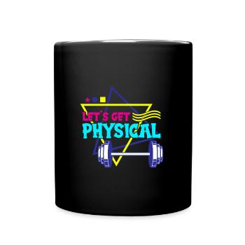 Obtenons un entraînement rétro vintage physique des années 80 - Mug uni - noir - Devant