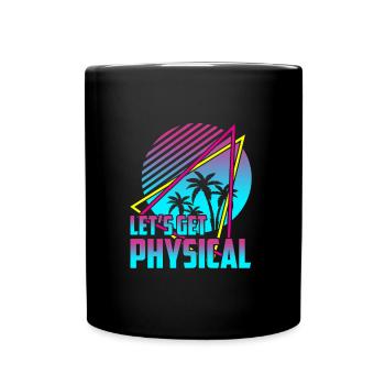 Obtenons un entraînement rétro vintage physique des années 80 - Mug uni - noir - Devant