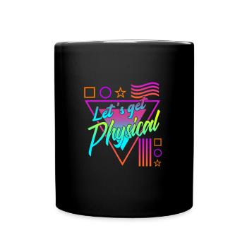 Obtenons un entraînement rétro vintage physique des années 80 - Mug uni - noir - Devant