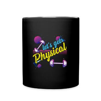 Obtenons un entraînement rétro vintage physique des années 80 - Mug uni - noir - Devant