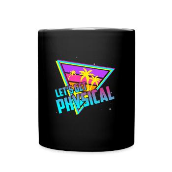 Obtenons un entraînement rétro vintage physique des années 80 - Mug uni - noir - Devant