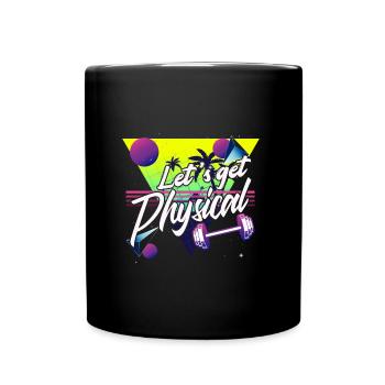 Obtenons un entraînement rétro vintage physique des années 80 - Mug uni - noir - Devant